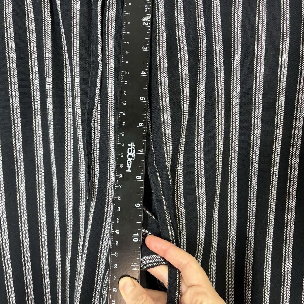 KUT From The Kloth cotton Pull On jogers M Black Stripe Ankle Elastic Waist - Picture 9 of 14